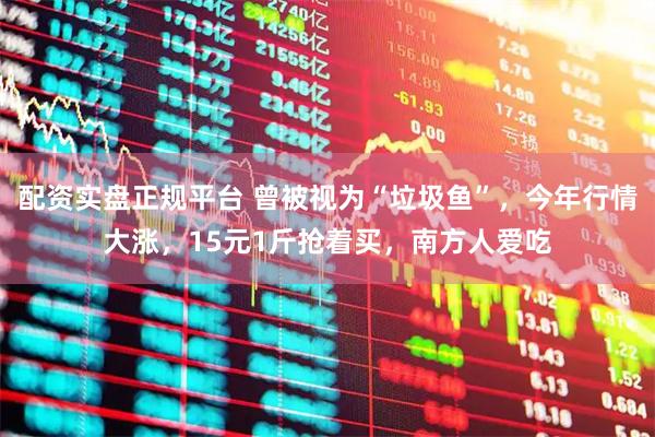 配资实盘正规平台 曾被视为“垃圾鱼”，今年行情大涨，15元1斤抢着买，南方人爱吃