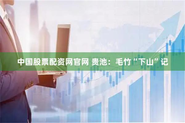 中国股票配资网官网 贵池：毛竹“下山”记